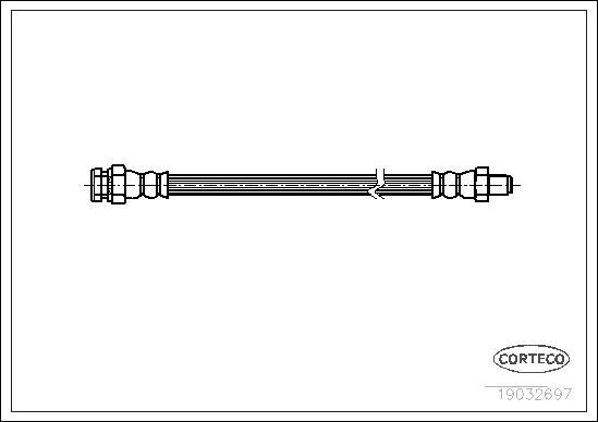 Corteco 19032697 - Flessibile del freno www.autoricambit.com