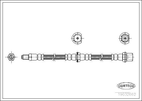 Corteco 19032662 - Flessibile del freno www.autoricambit.com