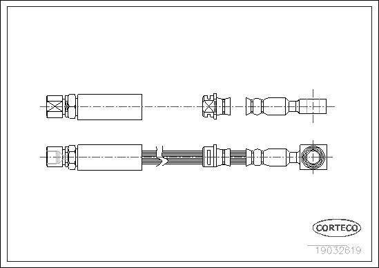 Corteco 19032619 - Flessibile del freno www.autoricambit.com