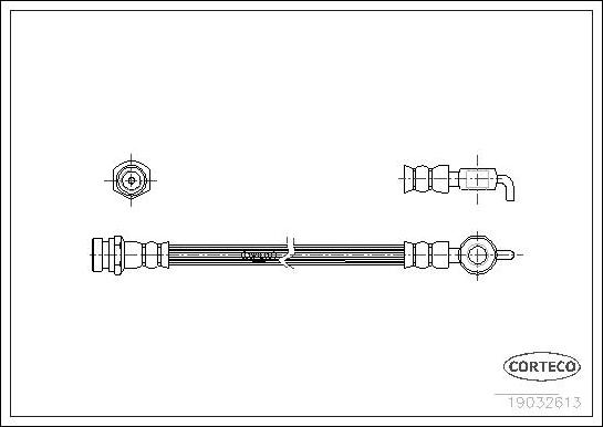 Corteco 19032613 - Flessibile del freno www.autoricambit.com