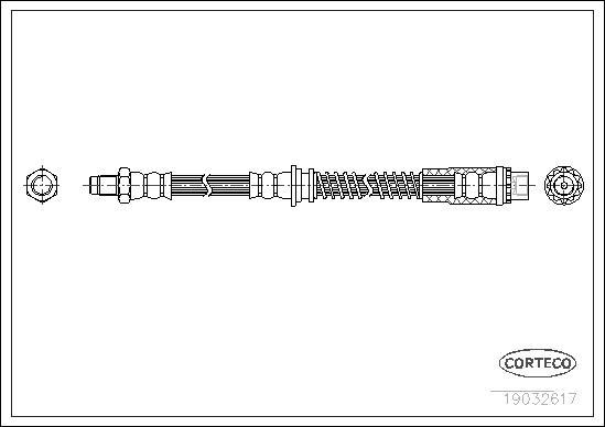 Corteco 19032617 - Flessibile del freno www.autoricambit.com