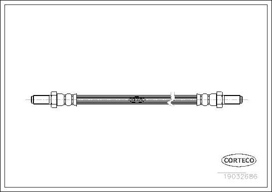 Corteco 19032686 - Flessibile del freno www.autoricambit.com