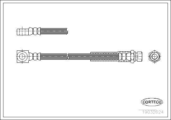 Corteco 19032624 - Flessibile del freno www.autoricambit.com