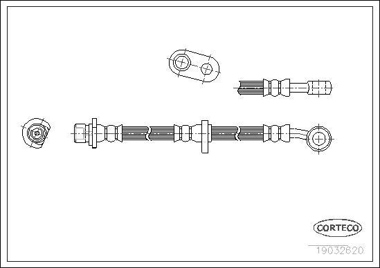 Corteco 19032670 - Flessibile del freno www.autoricambit.com