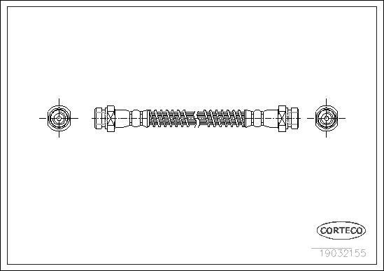 Corteco 19032155 - Flessibile del freno www.autoricambit.com