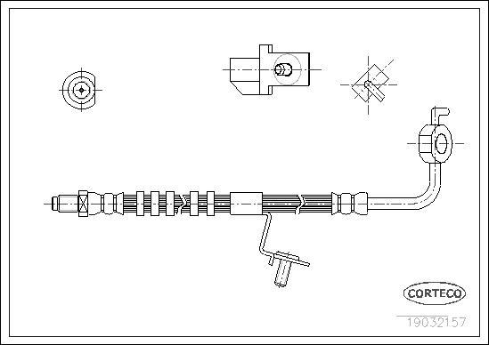 Corteco 19032157 - Flessibile del freno www.autoricambit.com
