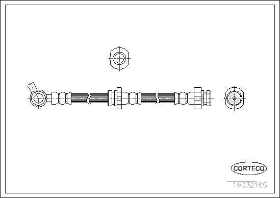 Corteco 19032165 - Flessibile del freno www.autoricambit.com