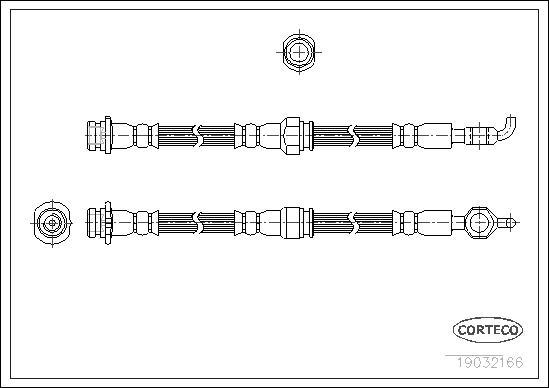 Corteco 19032166 - Flessibile del freno www.autoricambit.com