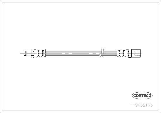 Corteco 19032163 - Flessibile del freno www.autoricambit.com