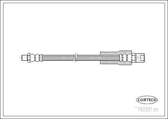 Corteco 19032139 - Flessibile del freno www.autoricambit.com