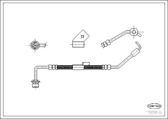 Corteco 19032130 - Flessibile del freno www.autoricambit.com