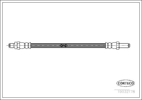 Corteco 19032178 - Flessibile del freno www.autoricambit.com