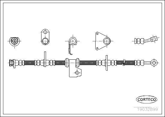 Corteco 19032899 - Flessibile del freno www.autoricambit.com