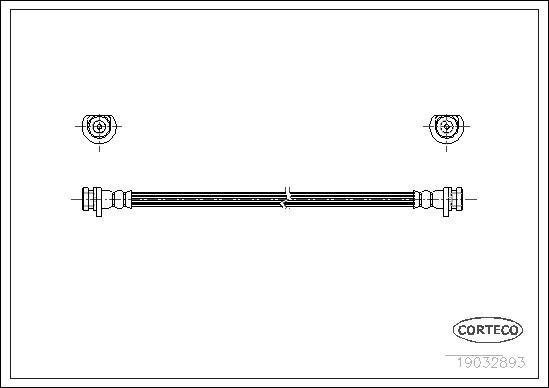 Corteco 19032893 - Flessibile del freno www.autoricambit.com