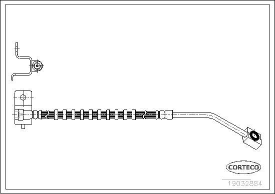 Corteco 19032884 - Flessibile del freno www.autoricambit.com