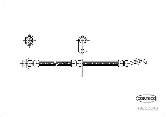 Corteco 19032348 - Flessibile del freno www.autoricambit.com