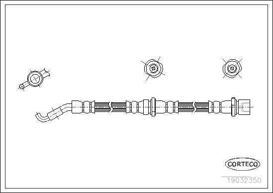 Corteco 19032350 - Flessibile del freno www.autoricambit.com