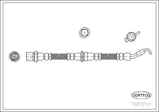 Corteco 19032351 - Flessibile del freno www.autoricambit.com