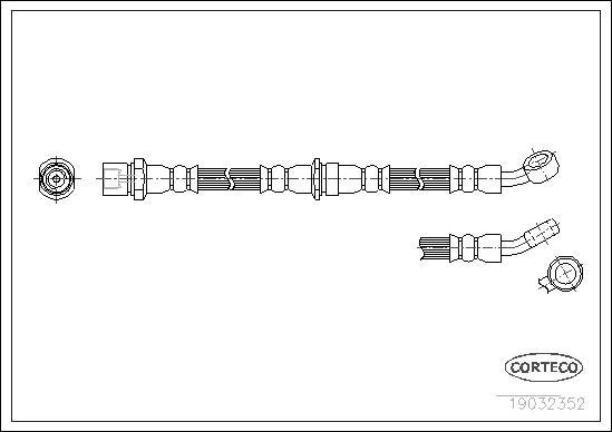 Corteco 19032352 - Flessibile del freno www.autoricambit.com