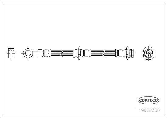 Corteco 19032308 - Flessibile del freno www.autoricambit.com