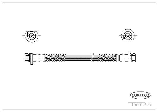 Corteco 19032315 - Flessibile del freno www.autoricambit.com