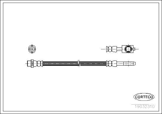 Corteco 19032310 - Flessibile del freno www.autoricambit.com