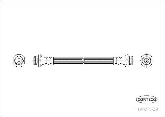 Corteco 19032339 - Flessibile del freno www.autoricambit.com