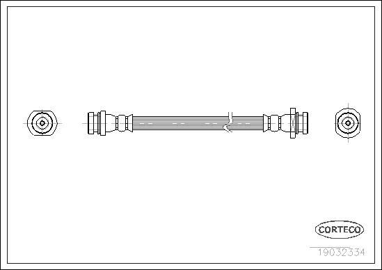 Corteco 19032334 - Flessibile del freno www.autoricambit.com