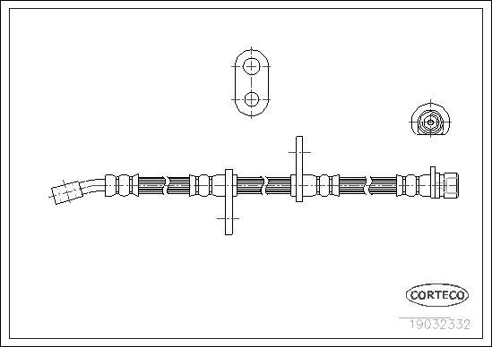 Corteco 19032332 - Flessibile del freno www.autoricambit.com