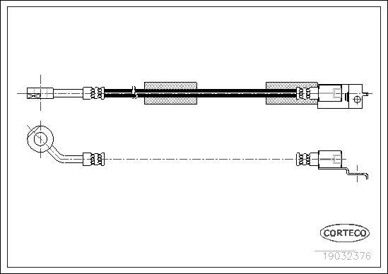 Corteco 19032376 - Flessibile del freno www.autoricambit.com