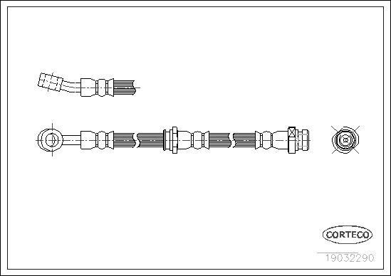 Corteco 19032290 - Flessibile del freno www.autoricambit.com