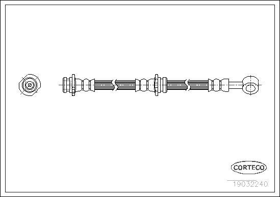 Corteco 19032240 - Flessibile del freno www.autoricambit.com