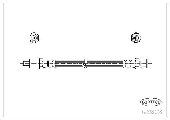 Corteco 19032262 - Flessibile del freno www.autoricambit.com