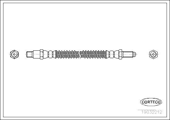 Corteco 19032212 - Flessibile del freno www.autoricambit.com