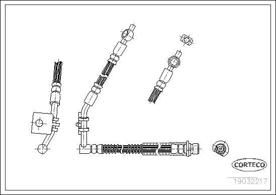 Corteco 19032217 - Flessibile del freno www.autoricambit.com