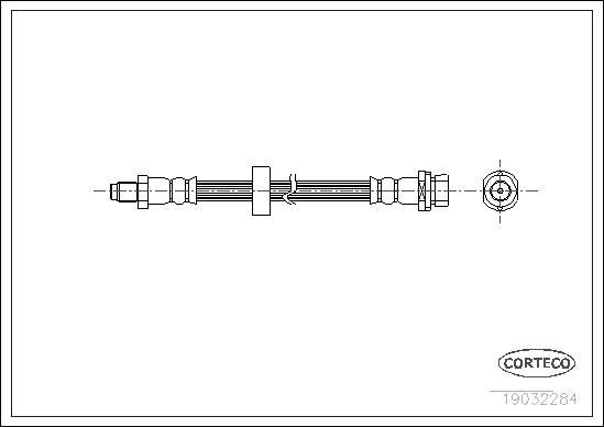 Corteco 19032284 - Flessibile del freno www.autoricambit.com