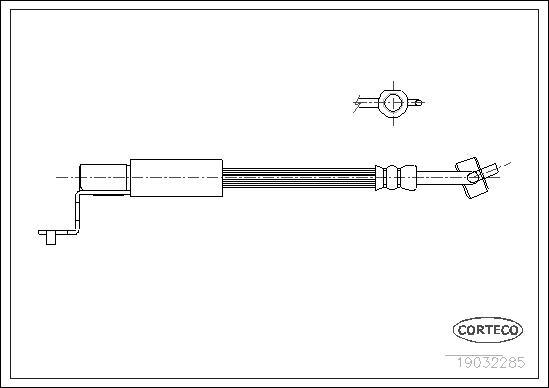 Corteco 19032285 - Flessibile del freno www.autoricambit.com