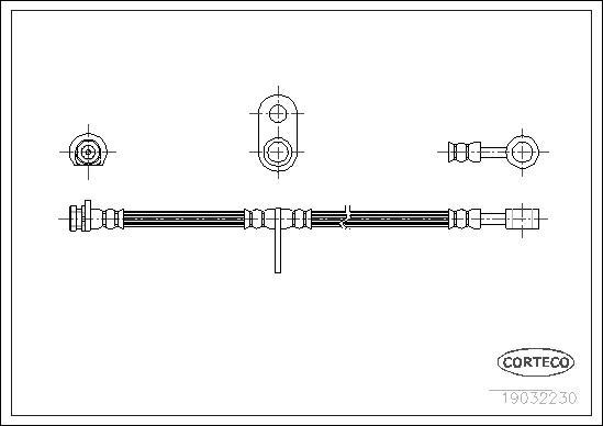 Corteco 19032230 - Flessibile del freno www.autoricambit.com