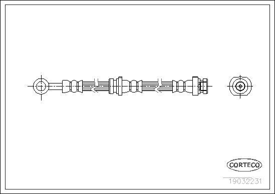 Corteco 19032231 - Flessibile del freno www.autoricambit.com