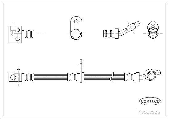 Corteco 19032233 - Flessibile del freno www.autoricambit.com