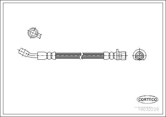 Corteco 19032229 - Flessibile del freno www.autoricambit.com