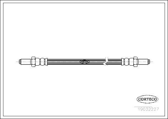 Corteco 19032227 - Flessibile del freno www.autoricambit.com