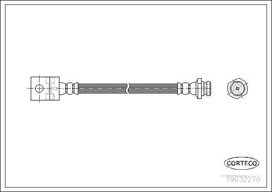 Corteco 19032270 - Flessibile del freno www.autoricambit.com