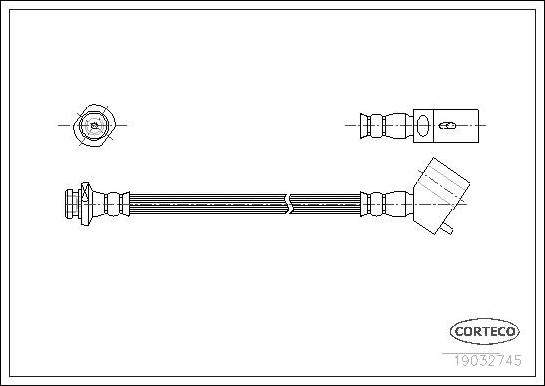 Corteco 19032745 - Flessibile del freno www.autoricambit.com