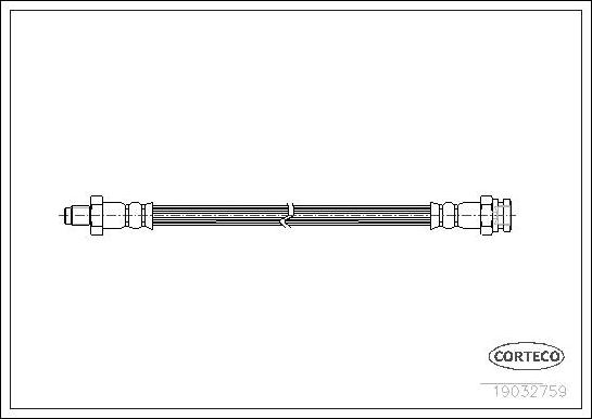 Corteco 19032759 - Flessibile del freno www.autoricambit.com