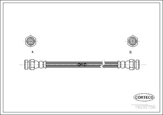 Corteco 19032756 - Flessibile del freno www.autoricambit.com