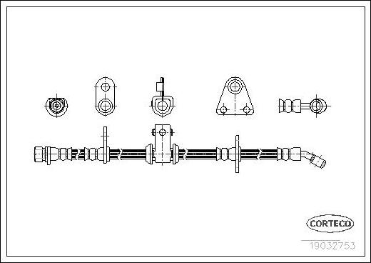 Corteco 19032753 - Flessibile del freno www.autoricambit.com
