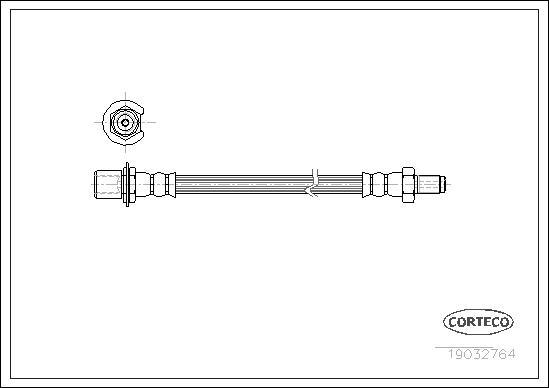 Corteco 19032764 - Flessibile del freno www.autoricambit.com