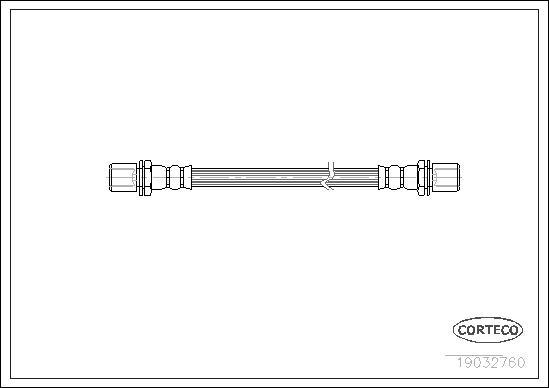 Corteco 19032760 - Flessibile del freno www.autoricambit.com