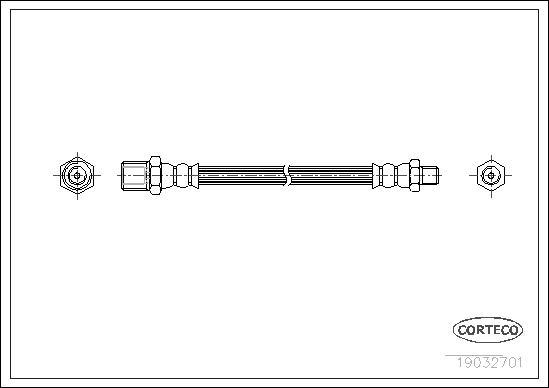 Corteco 19032701 - Flessibile del freno www.autoricambit.com